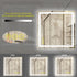 GlareGuard Anti-Fog Bathroom Led Mirror Backlit Illuminated Mirror Touch Switch Dimmable