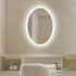 LuminaMirror Oval Frameless LED Anti-Fog Dimmable Bathroom Vanity Mirror