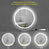 SmartShine Contemporary LED Dimmable Round Anti-Fog Backlit Bathroom Vanity Mirror