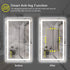 GlareGuard Rectangular Anti-Fog Dimmable Backlit LED Bathroom Vanity Mirror