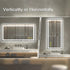 GlareGuard Rectangular Anti-Fog Dimmable Backlit LED Bathroom Vanity Mirror