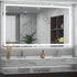 GlareGuard Rectangular Anti-Fog Dimmable Backlit LED Bathroom Vanity Mirror