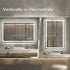 GlareGuard Rectangular Anti-Fog Dimmable Backlit LED Bathroom Vanity Mirror