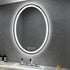 SmartReflex Oval LED Mirror Backlit 3000K-6400K Frameless Anti-Fog Dimmable Bathroom/Vanity Mirror