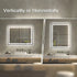 GlareGuard Rectangular Anti-Fog Dimmable Backlit LED Bathroom Vanity Mirror