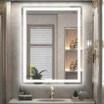 GlareGuard Rectangular Anti-Fog Dimmable Backlit LED Bathroom Vanity Mirror