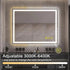 GlareGuard Rectangular Anti-Fog Dimmable Backlit LED Bathroom Vanity Mirror