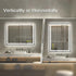 GlareGuard Rectangular Anti-Fog Dimmable Backlit LED Bathroom Vanity Mirror