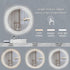 Sparkle Vision round 24 in LED Wall-Mounted Frameless Bathroom Vanity Mirror with Anti-Fog,Smart Dimmable and 3 LED Color