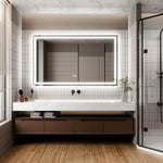 GlareGuard Anti-Fog Bathroom Dimmable Led Mirror Backlit Illuminated Mirror Touch Switch
