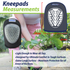 Anti-Skid Knee Pads with Gel Filled Shell Caps