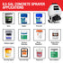 6.5 Gallon Backpack Concrete Sprayer .5 GPM Gas Finishing Tool for Cement Sealant Curing Stain