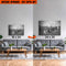 Upgrade Your 24x16 Inches 'Monochrome Texas Longhorn Cattle' Canvas To 36x24 Inches