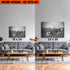 Upgrade Your 24x16 Inches 'Monochrome Texas Longhorn Cattle' Canvas To 36x24 Inches