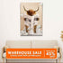 Highland Cow Reading Newspaper Wall Art Canvas