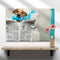 Dog Reading Newspaper On Toilet Canvas Wall Art