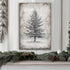 Vintage Christmas Tree Wall Art with Free Mystery Gift