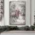 Vintage Woodland Santa Christmas Wall Art