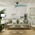 52" Punjab Industrial DC Motor Downrod Mount Reversible Ceiling Fan with Remote Control