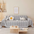 Leaf Universal Furniture Protector Chenille Couch Cover, Large Couch Cover Blanket for Couch Sofa