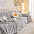 Leaf Universal Furniture Protector Chenille Couch Cover, Large Couch Cover Blanket for Couch Sofa