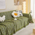 Leaf Universal Furniture Protector Chenille Couch Cover, Large Couch Cover Blanket for Couch Sofa