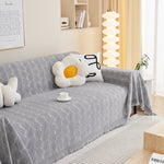 Leaf Universal Furniture Protector Chenille Couch Cover, Large Couch Cover Blanket for Couch Sofa