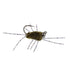 Barbless Pat's Barred Rubber Legs Tungsten Bead Jigged Dark Olive Euro Nymph  - Set of 12 Flies Hook Size 6