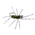 Barbless Pat's Barred Rubber Legs Tungsten Bead Jigged Black/Olive Euro Nymph  - Set of 12 Flies Hook Size 6