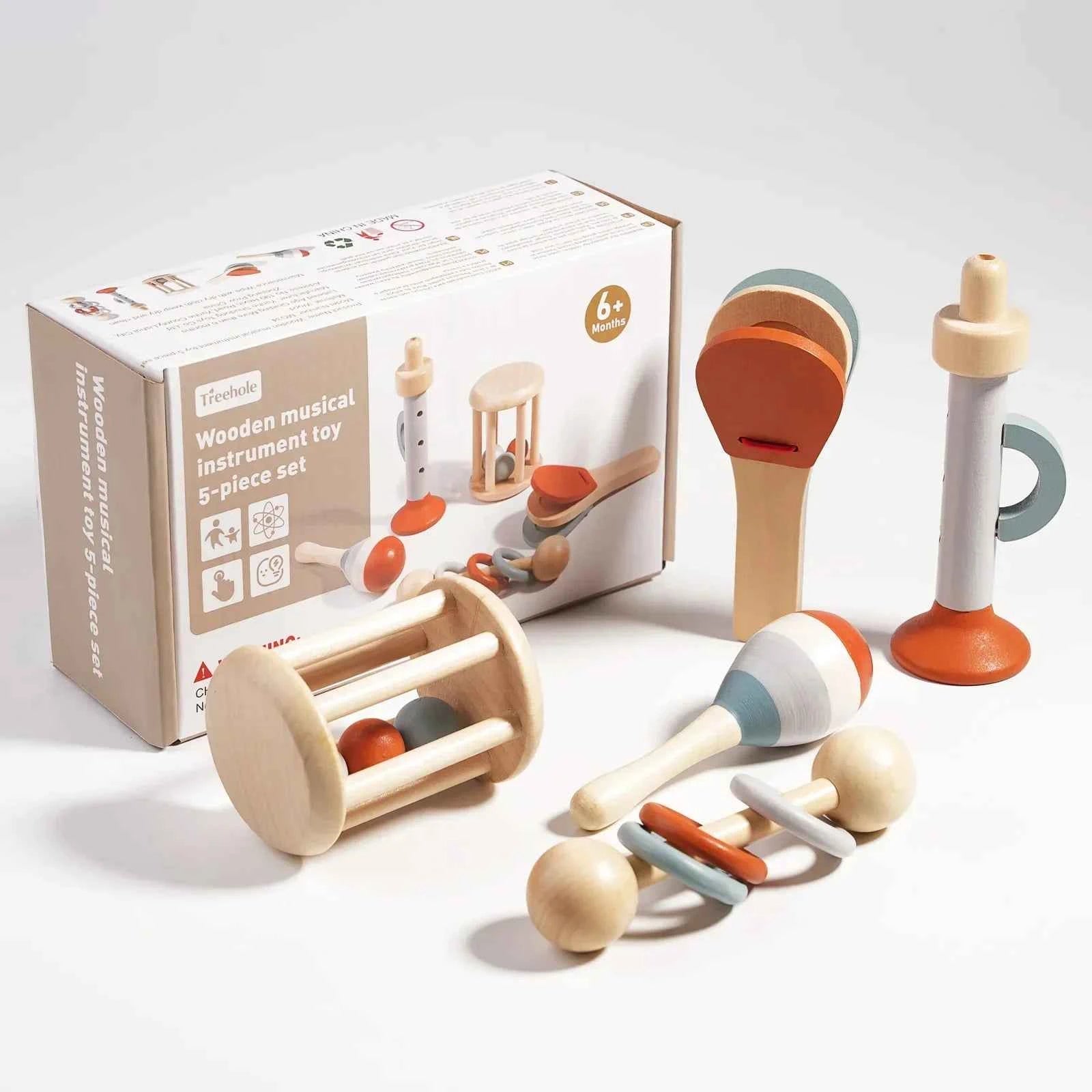 Montessori Wooden Toddler Musical Instrument Set Xylophone Educational Toy Kit
