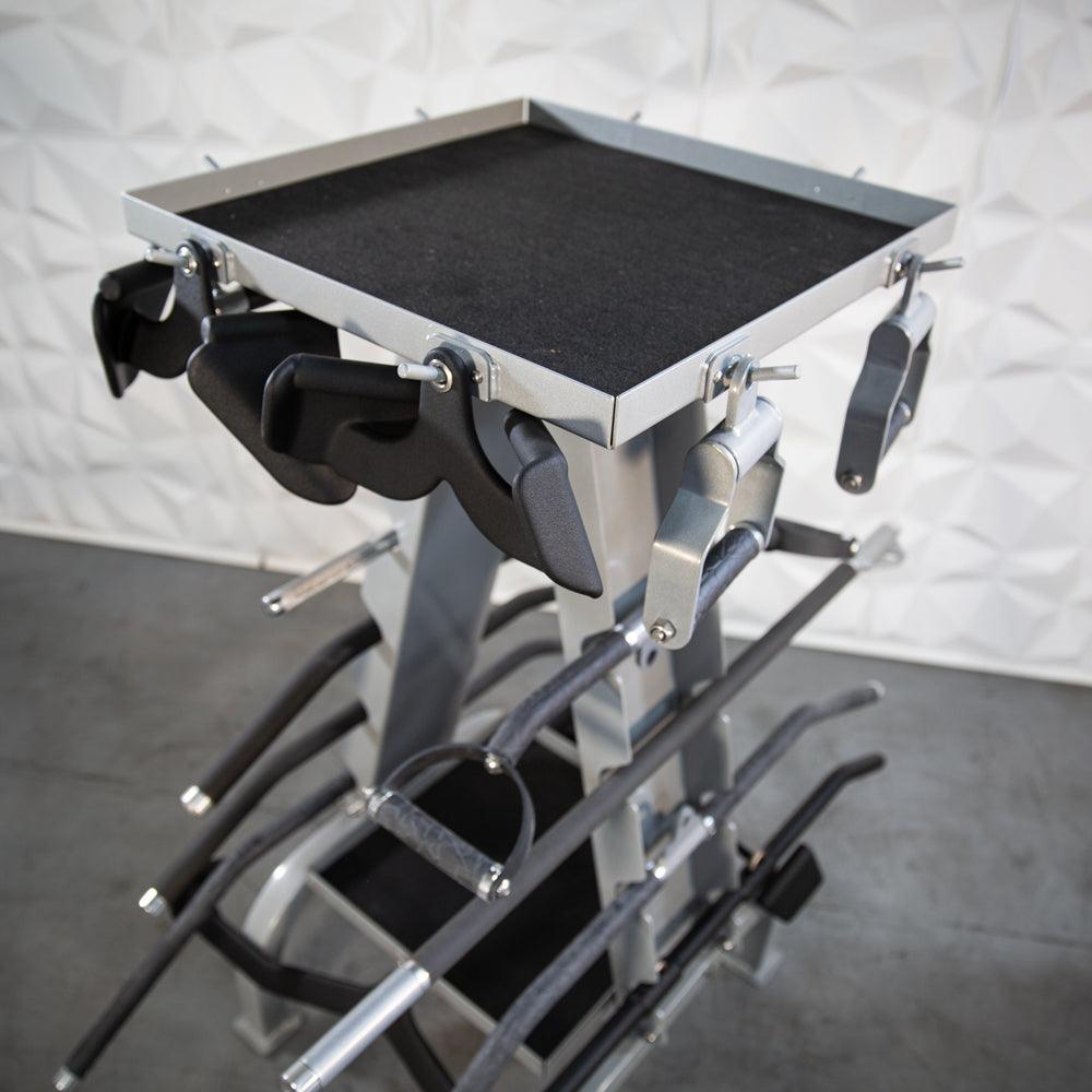 Accessory Rack - Muscle D Fitness - Sturdy Cable Attachment Storage (Rack Only)