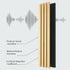 Solid Wood Acoustic Slat Wall Panels (Broad Strip)