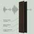 Solid Wood Acoustic Slat Wall Panels (Broad Strip)