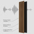 Solid Wood Acoustic Slat Wall Panels (Broad Strip)