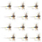 Adams Female Classic Dry Fly - 1 Dozen Flies - Hook Size 12