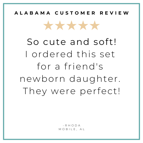 Gift Set: Alabama Baby Muslin Swaddle Blanket and Burp Cloth/Bib Combo