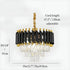 Alfonsine | Luxury Black Crystal Led Hanging Chandelier For Living Room
