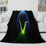 Alien Earth Blanket Pattern Flannel Throw Room Decoration