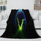 Alien Earth Blanket Pattern Flannel Throw Room Decoration