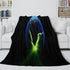 Alien Earth Blanket Pattern Flannel Throw Room Decoration