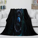 Alien Earth Blanket Pattern Flannel Throw Room Decoration