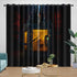 Alien Earth Curtains Pattern Blackout Window Drapes
