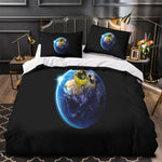 Alien Earth Duvet Cover Pattern Bedding Set Without Filler