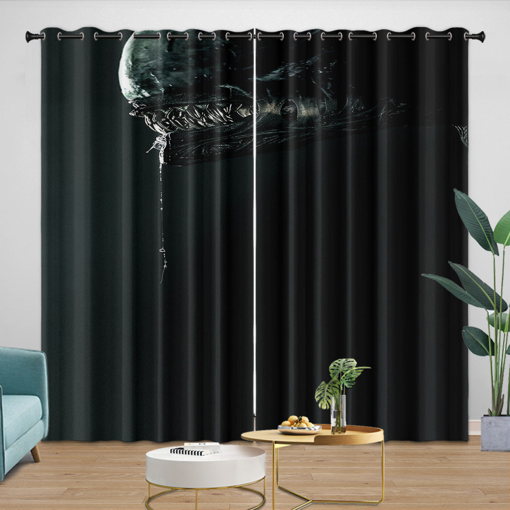 Alien Romulus Curtains Blackout Window Drapes Room Decoration