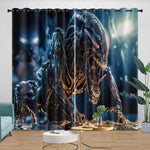 Alien Romulus Curtains Blackout Window Drapes Room Decoration