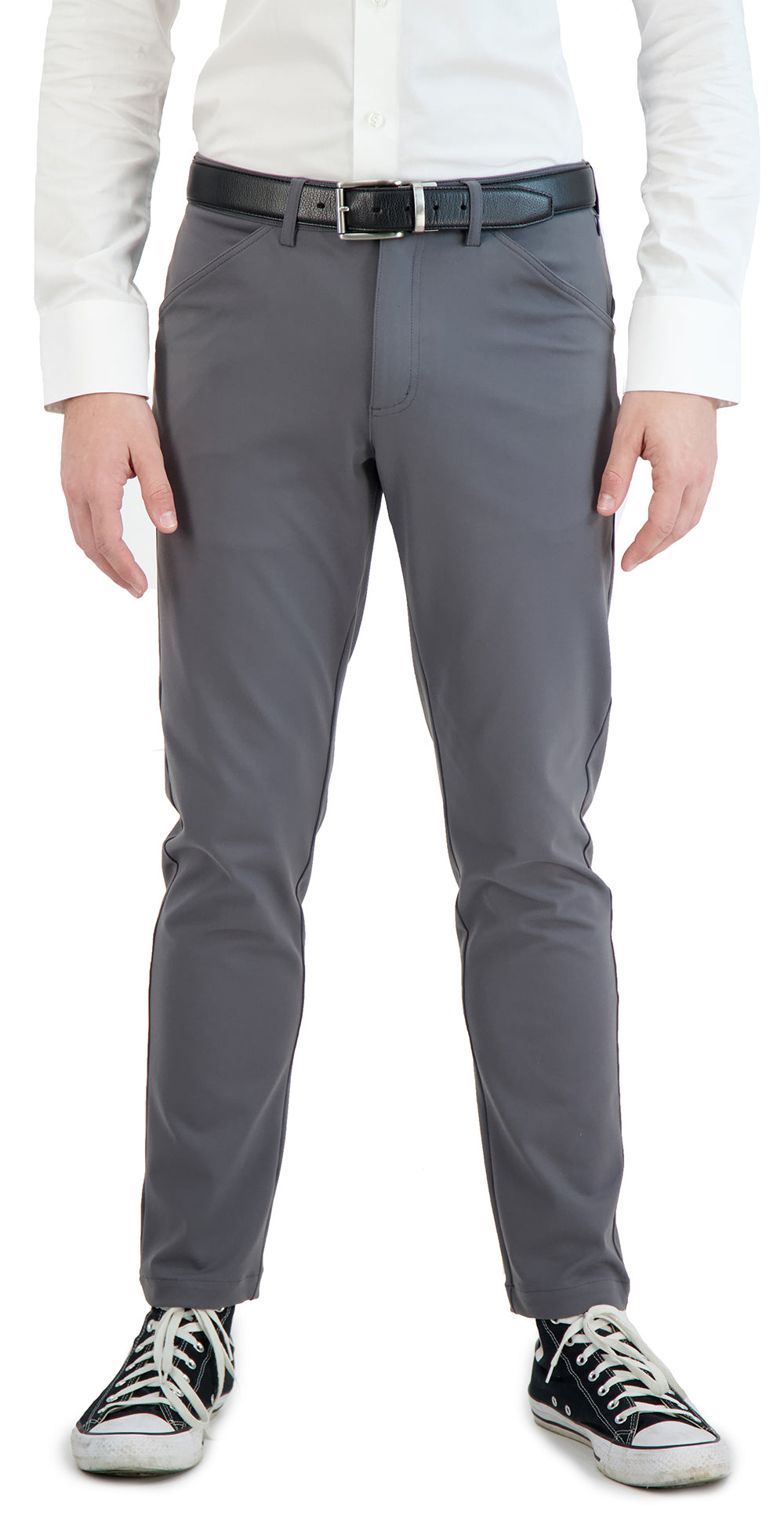 All Day, Everyday Super - Stretch Men's Pants - Business Casual - Grey - Performance Collection