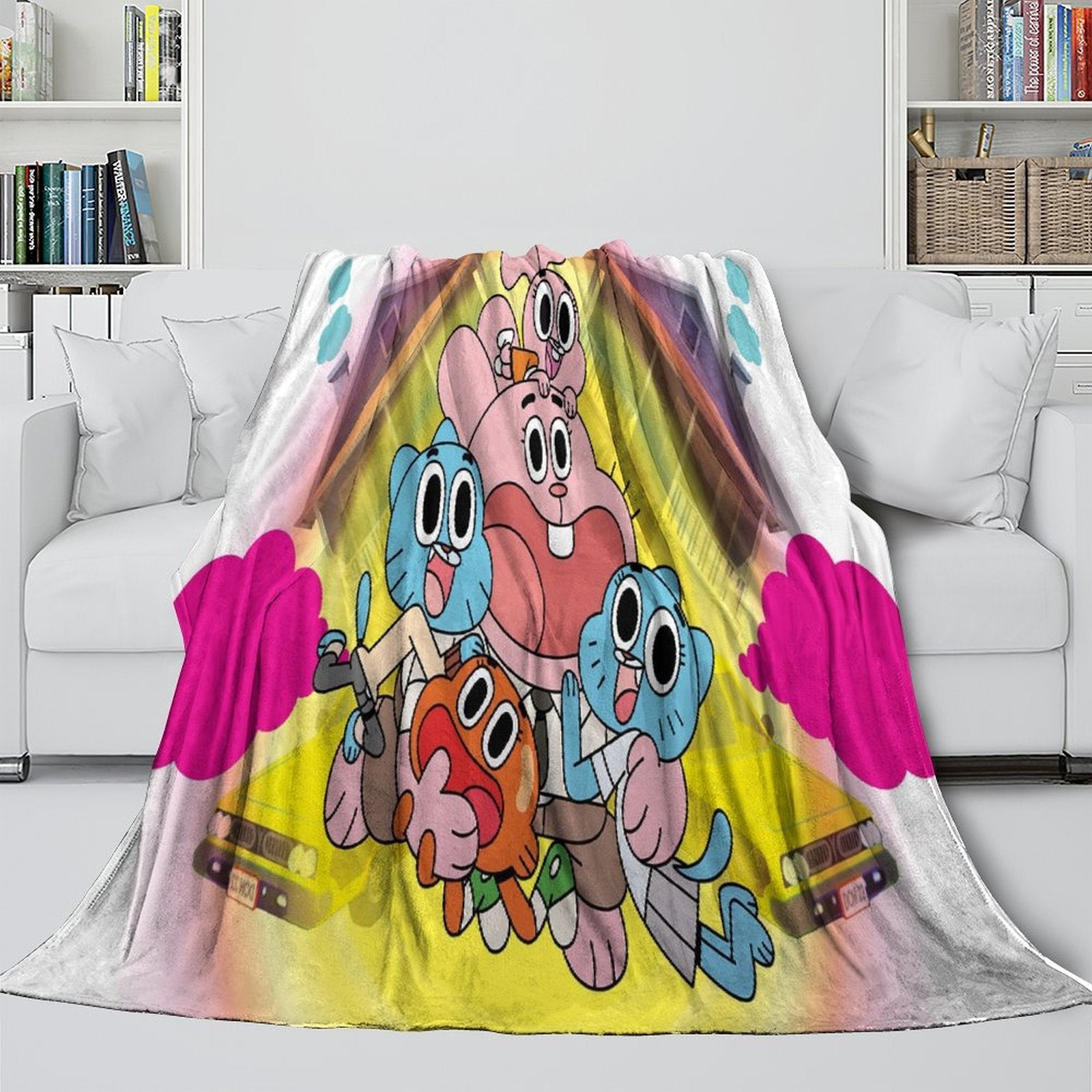 Amazing World of Gumball Blanket Flannel Throw Room Decoration
