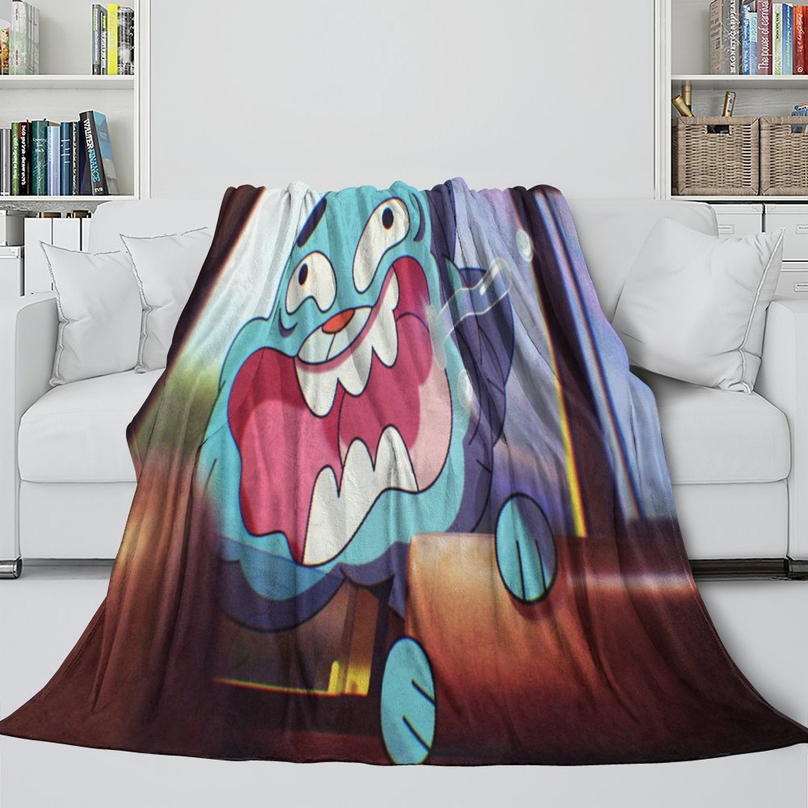 Amazing World of Gumball Blanket Flannel Throw Room Decoration
