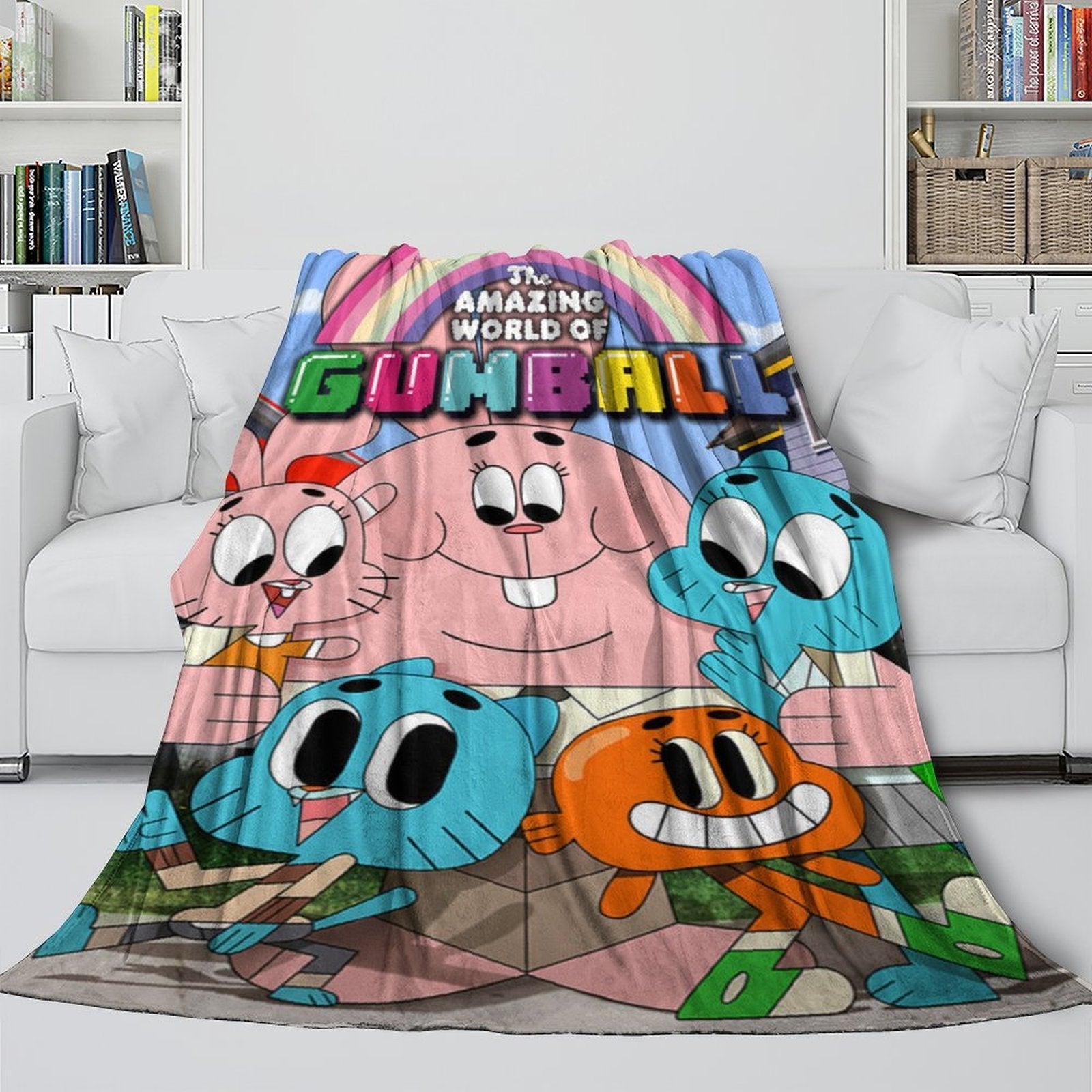 Amazing World of Gumball Blanket Flannel Throw Room Decoration
