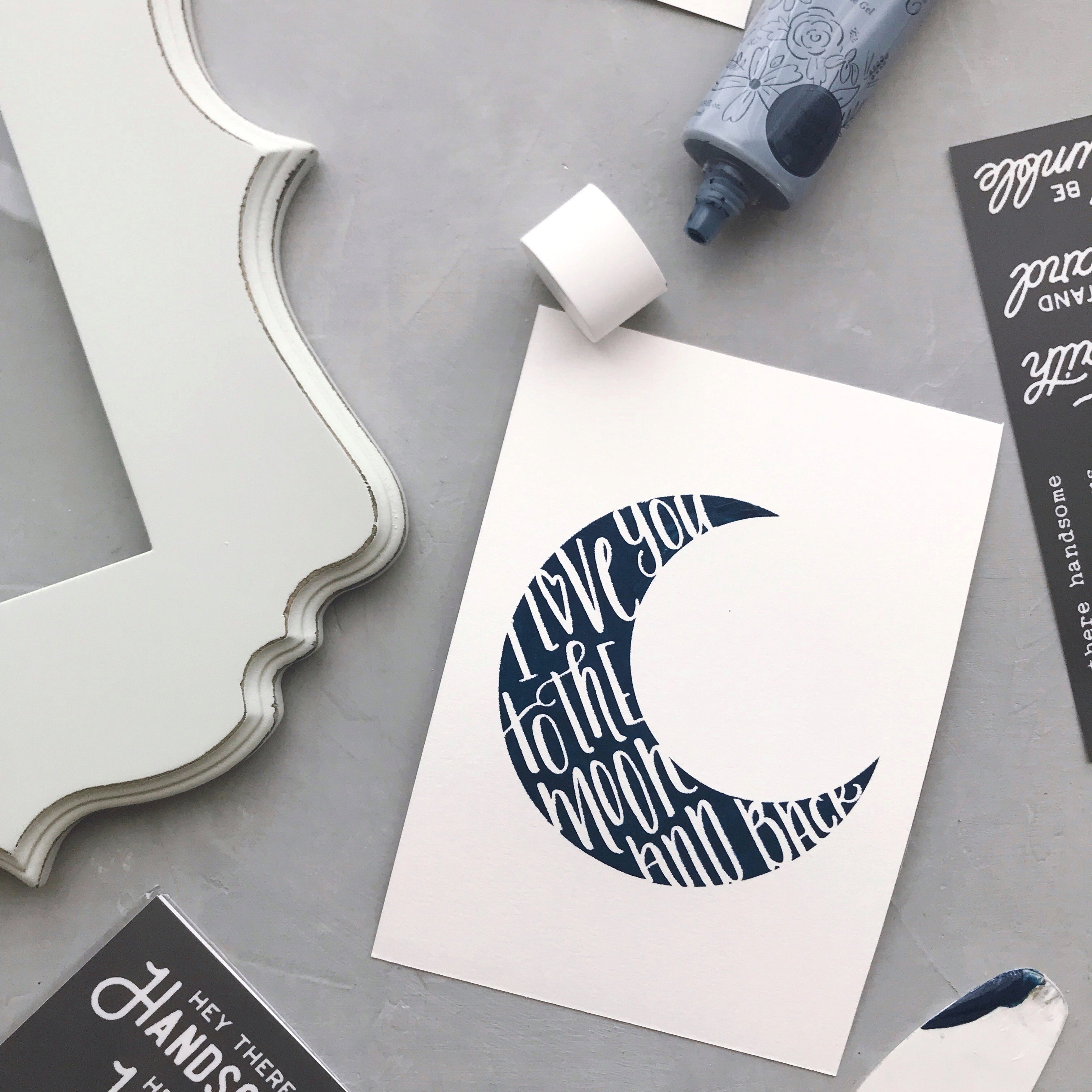 Angels and Moon - Mesh Stencil 2 pack 4.25x11